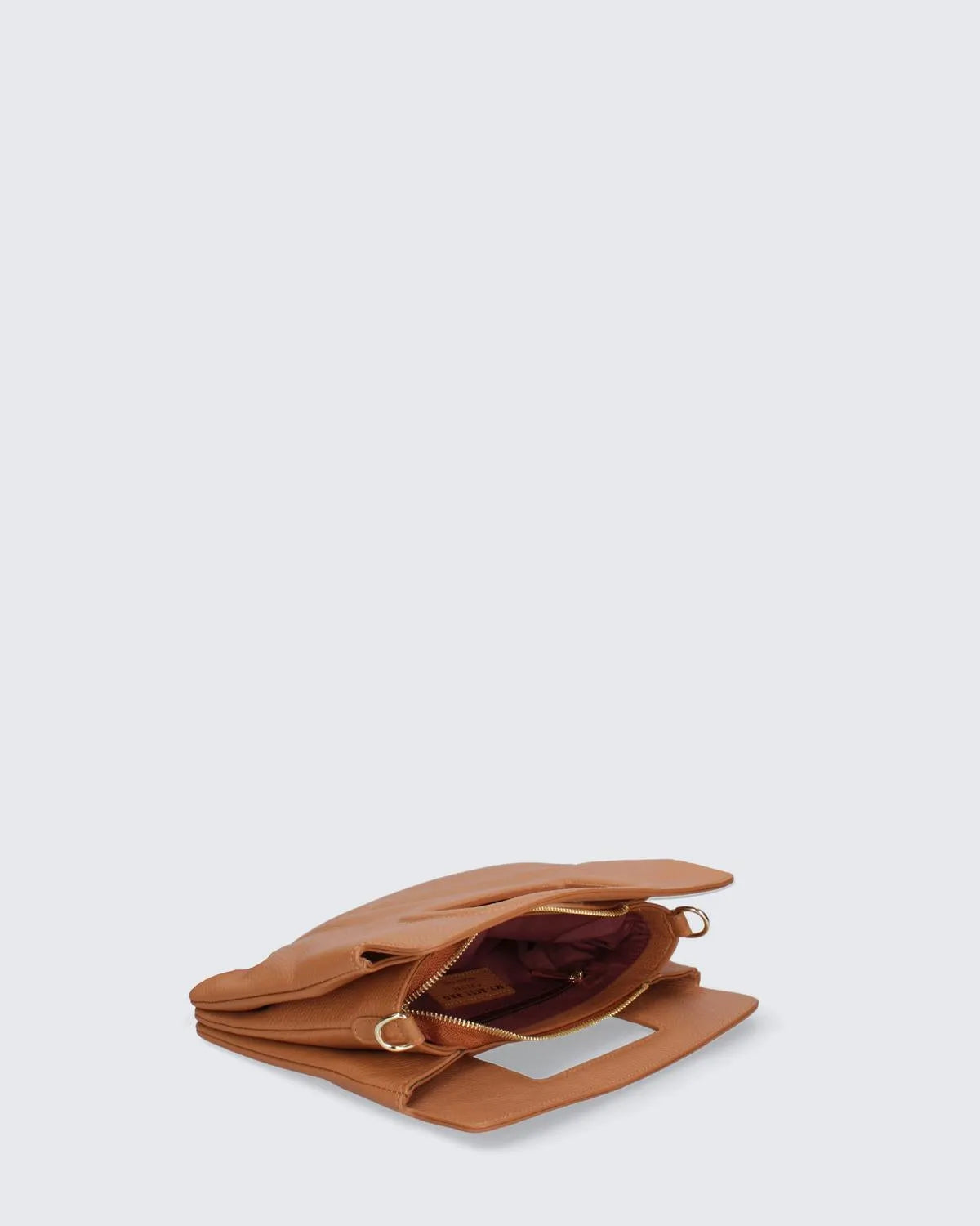 LEATHER HANDBAG IN BROWN-Top Handle Bags-MY BEST BAG- Pointure.AE