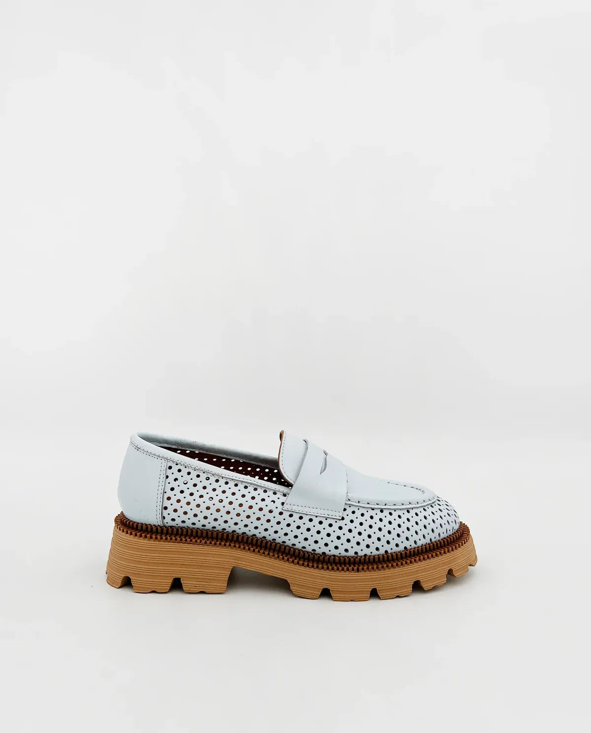LEATHER MESH LOAFER-Loafers-TUCINO- Pointure.AE