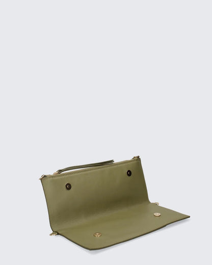 LEATHER POUCH IN GREEN-Pouches-MY BEST BAG- Pointure.AE