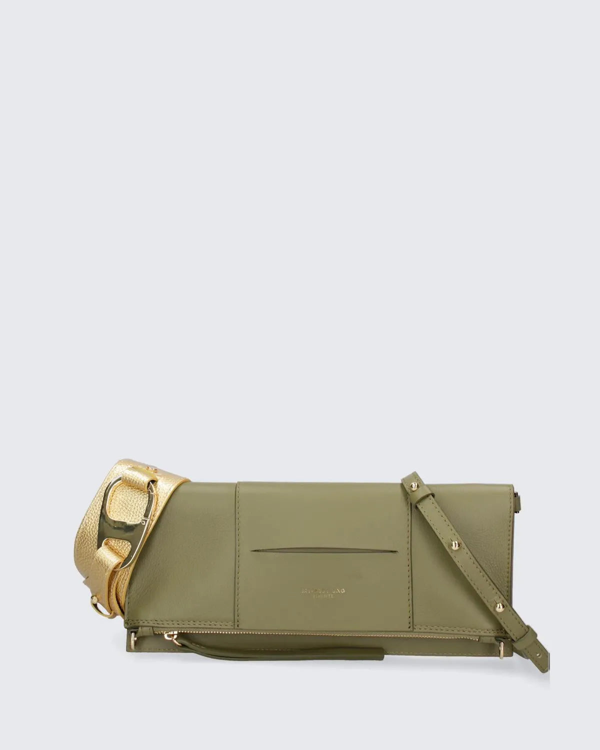 LEATHER POUCH IN GREEN-Pouches-MY BEST BAG- Pointure.AE