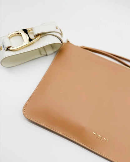 LEATHER POUCH IN NUDE-Pouches-MY BEST BAG- Pointure.AE
