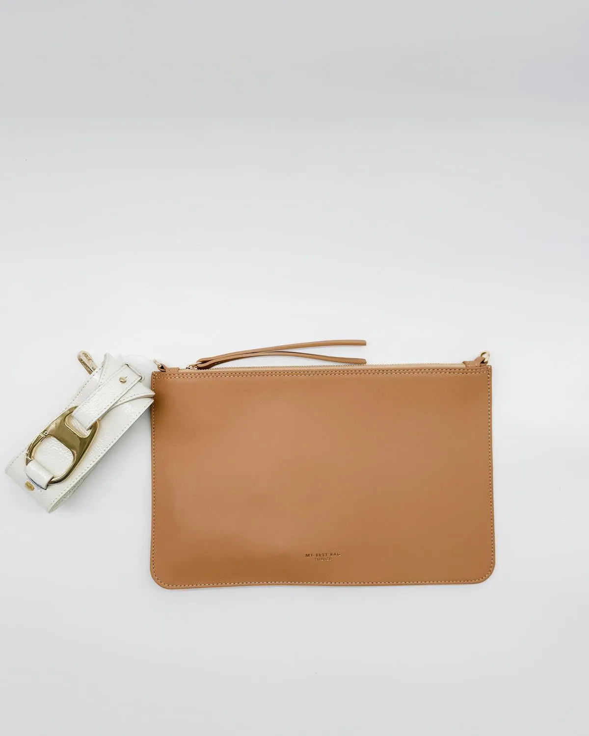LEATHER POUCH IN NUDE-Pouches-MY BEST BAG- Pointure.AE