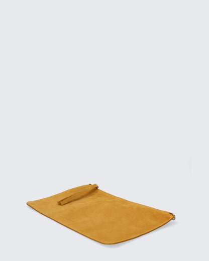 LEATHER POUCH IN YELLOW-Pouches-MY BEST BAG- Pointure.AE