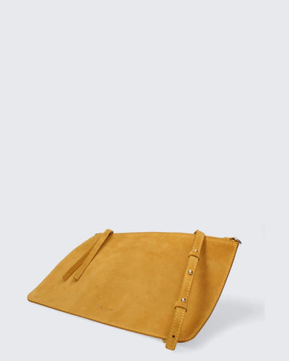 LEATHER POUCH IN YELLOW-Pouches-MY BEST BAG- Pointure.AE