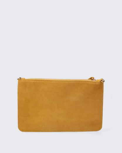 LEATHER POUCH IN YELLOW-Pouches-MY BEST BAG- Pointure.AE