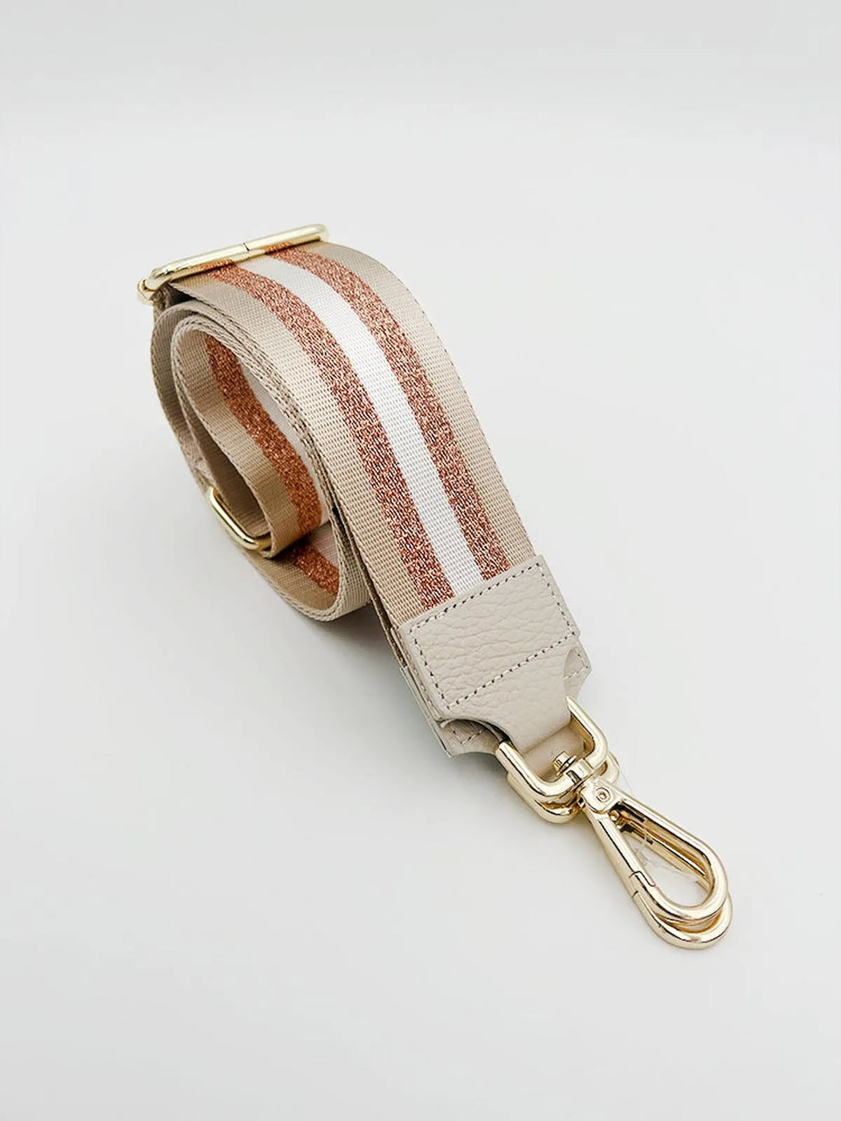 LEATHER TRIMMED BAG STRAP-Bag Straps-POINTURE- Pointure.AE