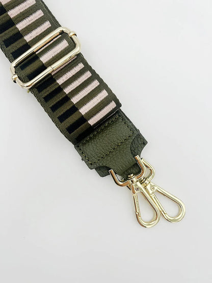 LEATHER TRIMMED BAG STRAP-Bag Straps-POINTURE- Pointure.AE