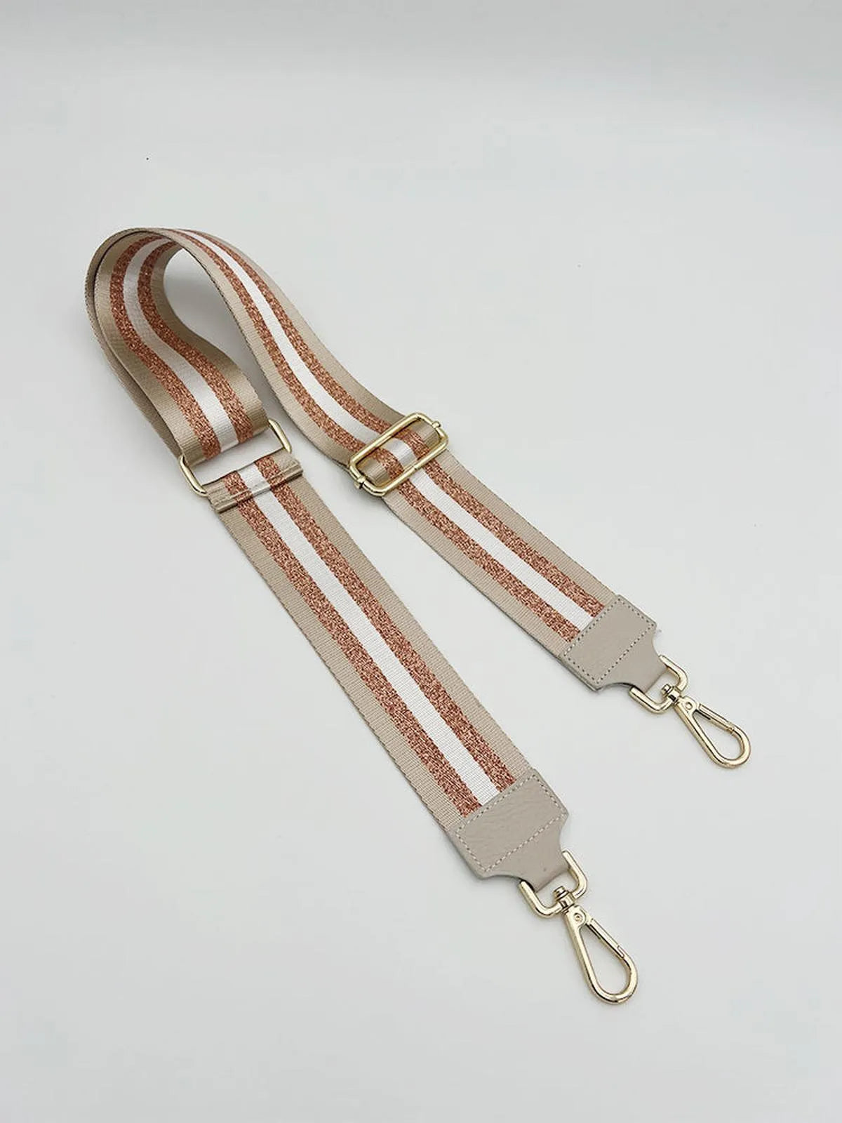 LEATHER TRIMMED BAG STRAP-Bag Straps-POINTURE- Pointure.AE