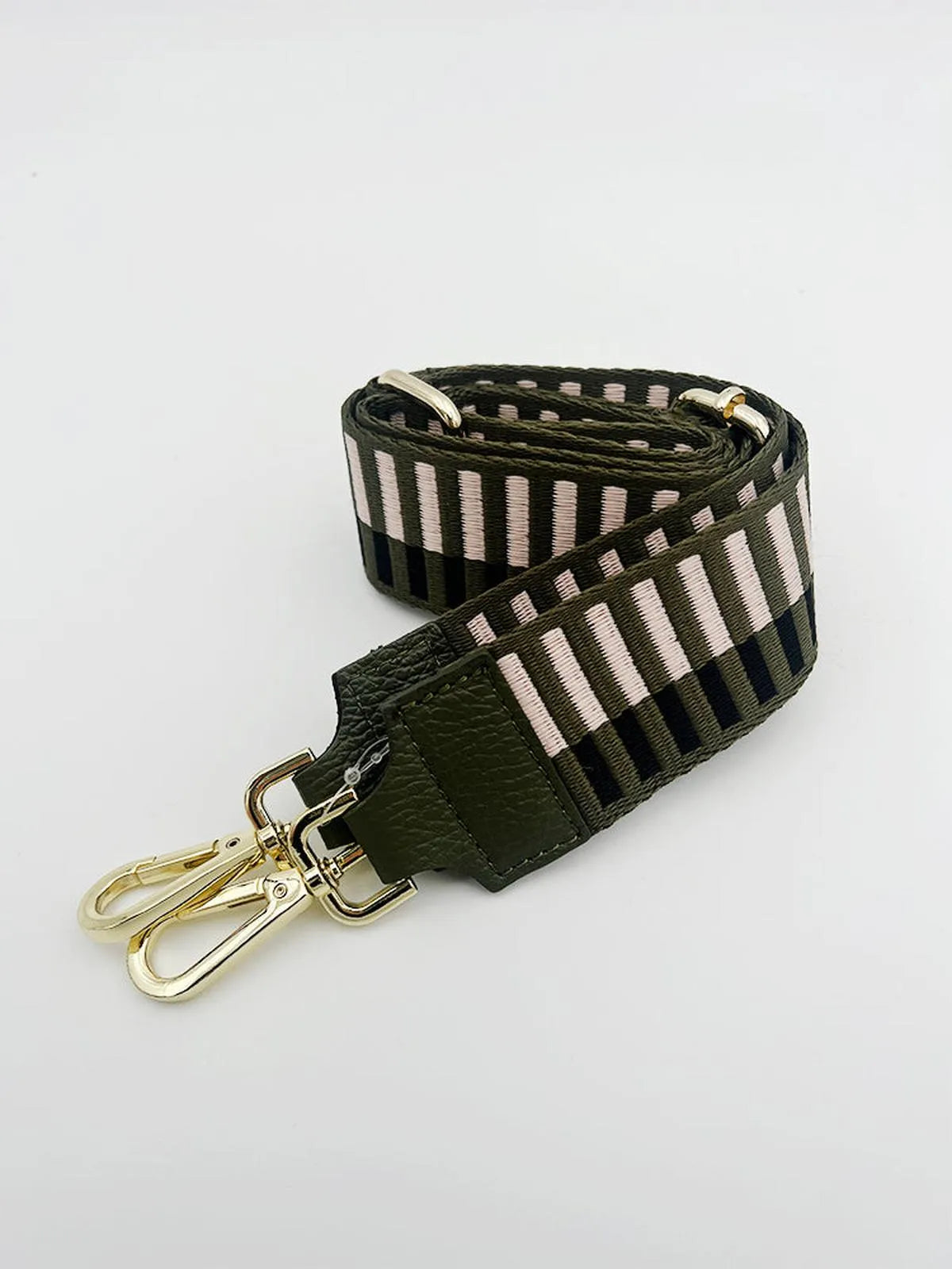 LEATHER TRIMMED BAG STRAP-Bag Straps-POINTURE- Pointure.AE