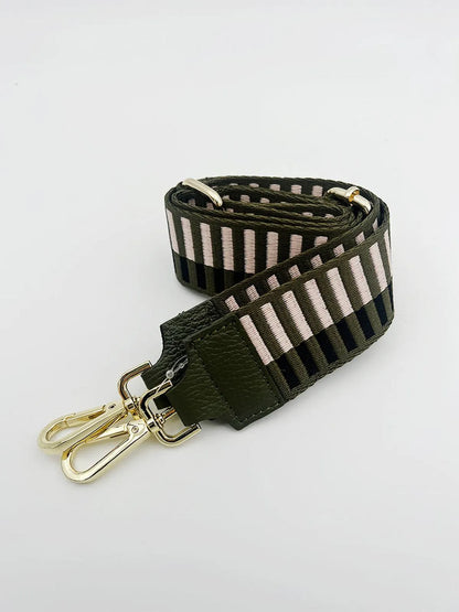 LEATHER TRIMMED BAG STRAP-Bag Straps-POINTURE- Pointure.AE