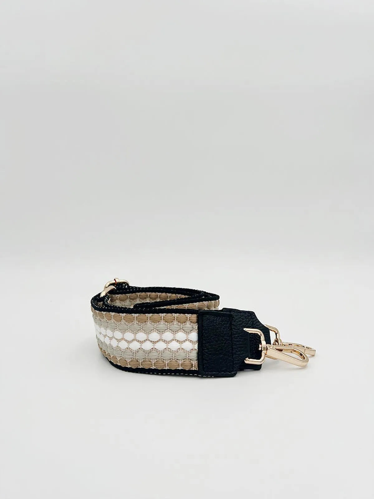 LEATHER TRIMMED BAG STRAP-Bag Straps-POINTURE- Pointure.AE
