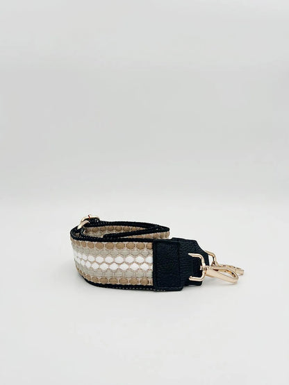LEATHER TRIMMED BAG STRAP-Bag Straps-POINTURE- Pointure.AE