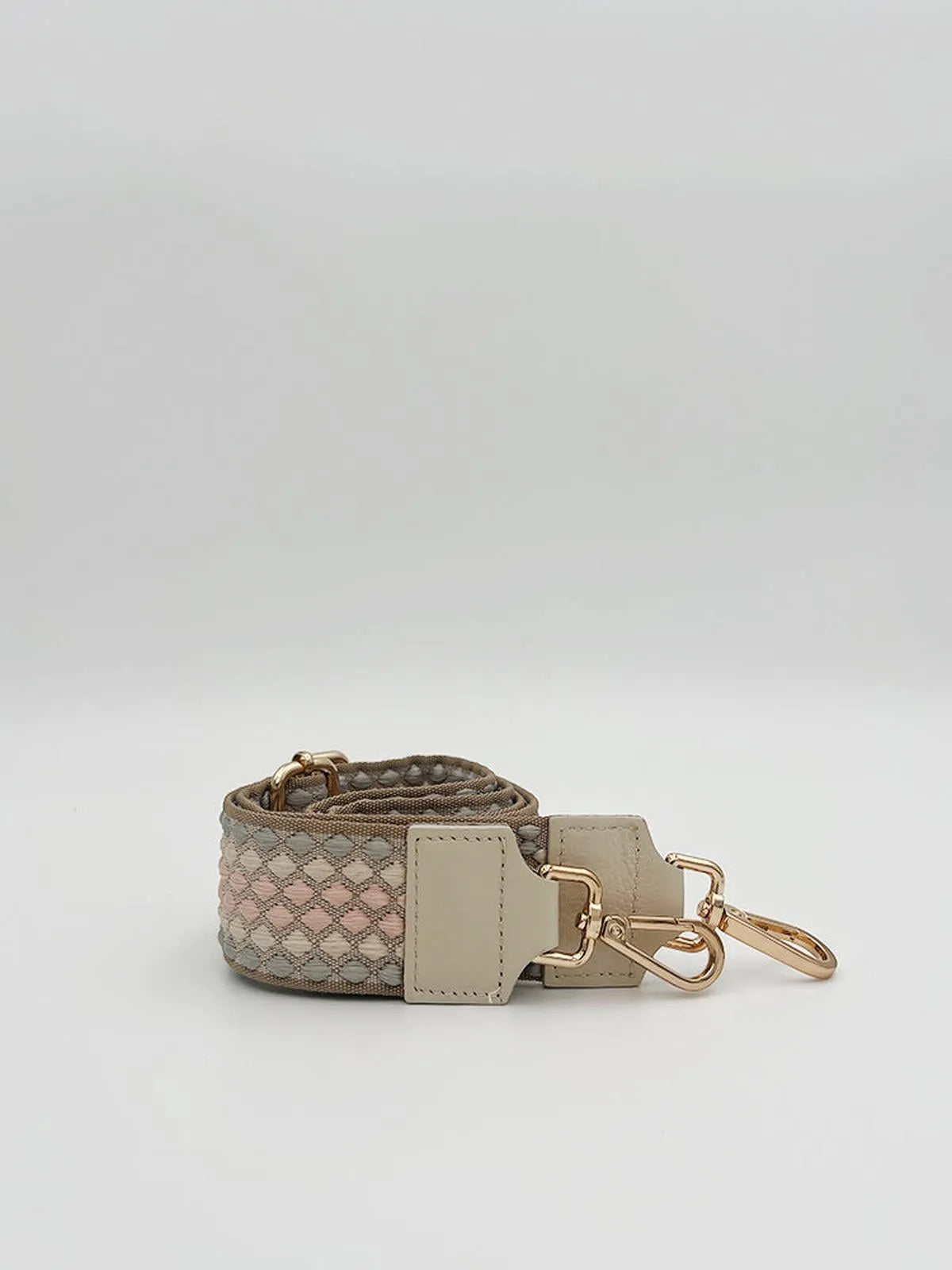 LEATHER TRIMMED BAG STRAP-Bag Straps-POINTURE- Pointure.AE