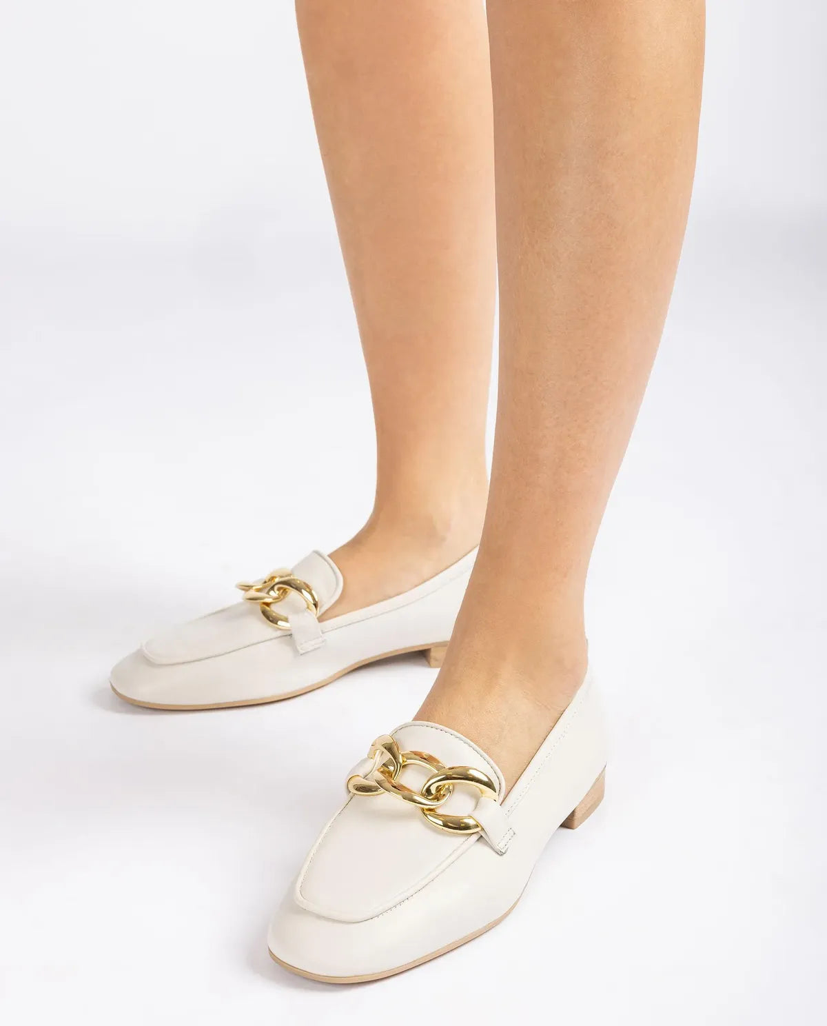 LOAFER WITH METAL CHAIN DETAIL-Loafers-UNISA- Pointure.AE