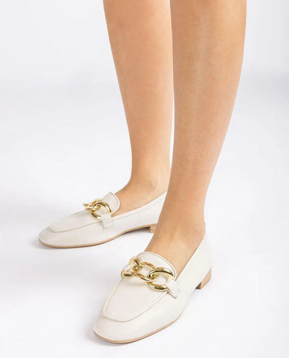 LOAFER WITH METAL CHAIN DETAIL-Loafers-UNISA- Pointure.AE