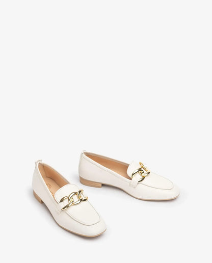 LOAFER WITH METAL CHAIN DETAIL-Loafers-UNISA- Pointure.AE