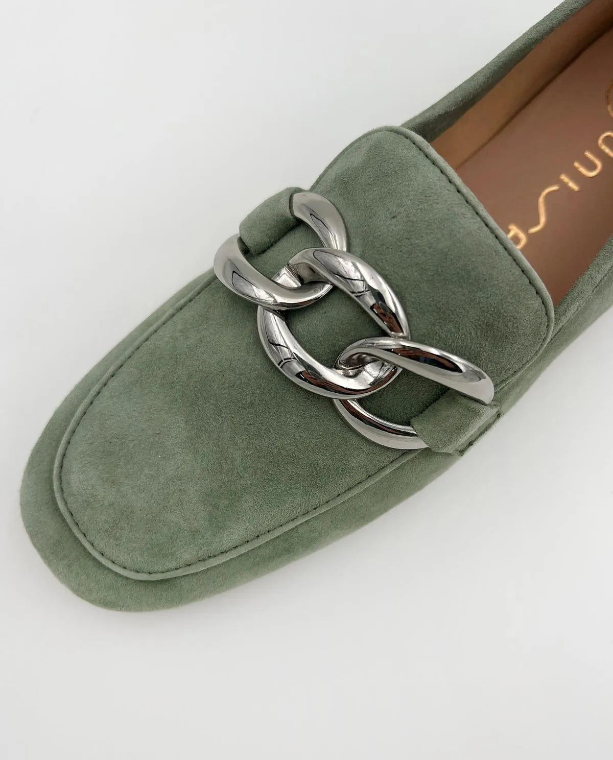 LOAFER WITH METAL CHAIN DETAIL-Loafers-UNISA- Pointure.AE
