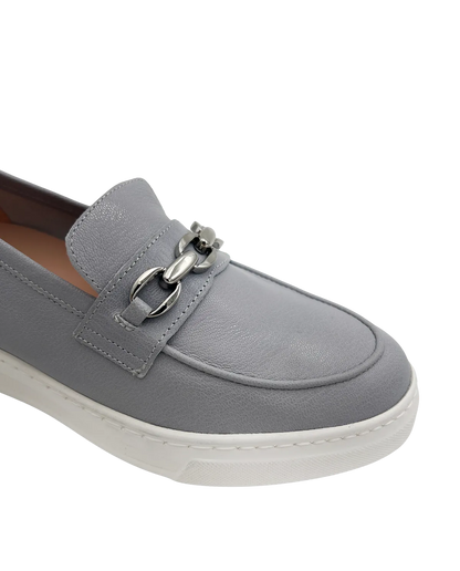 LOAFER WITH SPORTY SOLE IN JEANS-Loafers-UNISA- Pointure.AE