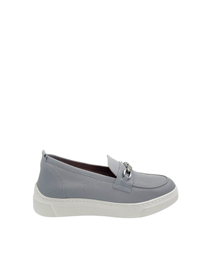 LOAFER WITH SPORTY SOLE IN JEANS-Loafers-UNISA- Pointure.AE