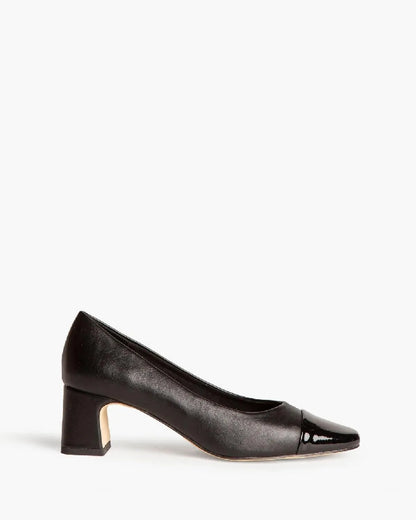 LOW HEEL PUMP IN BLACK-Pumps-CORINA- Pointure.AE
