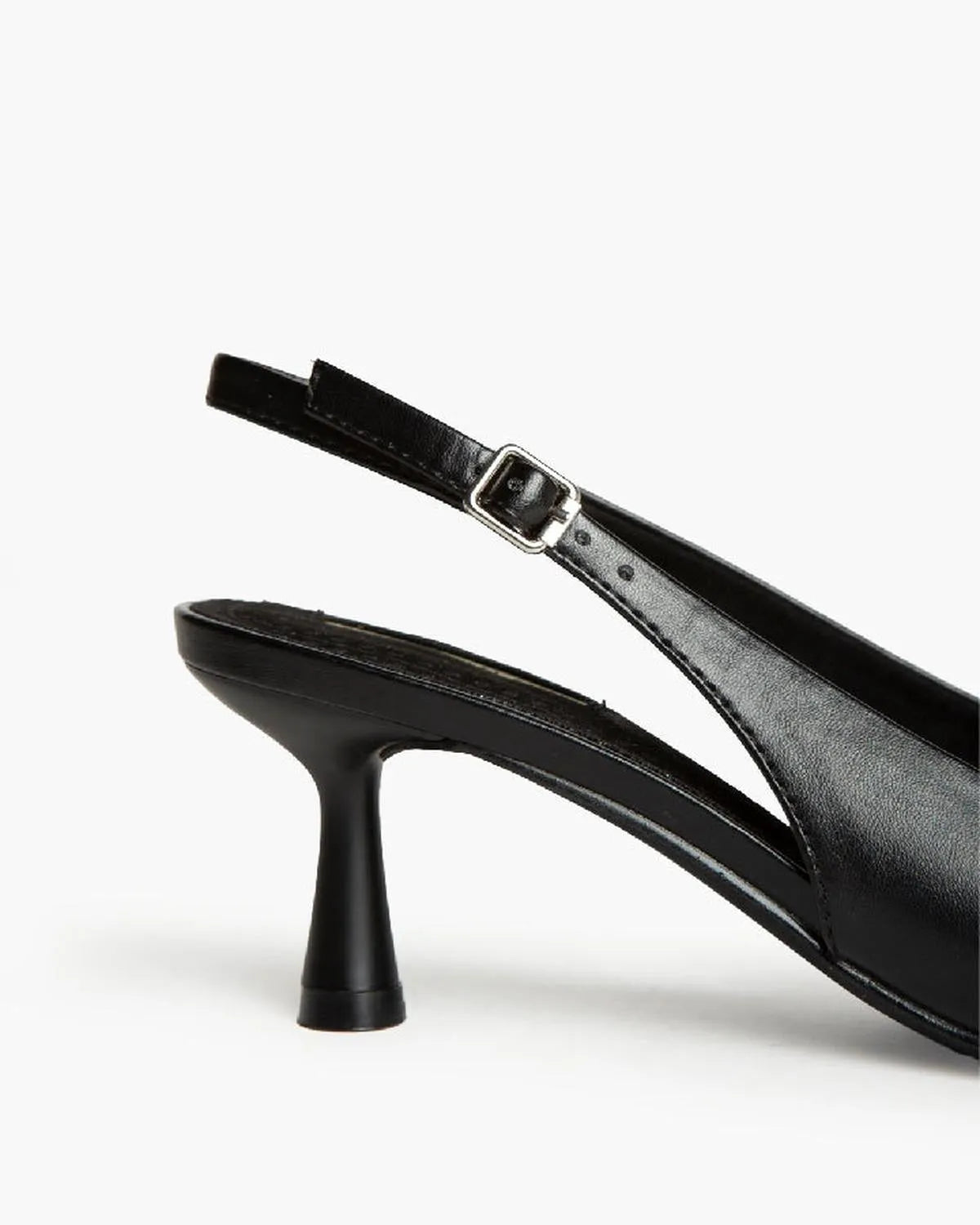 LOW HEEL SLING BACK IN BLACK-Sling Backs-CORINA- Pointure.AE