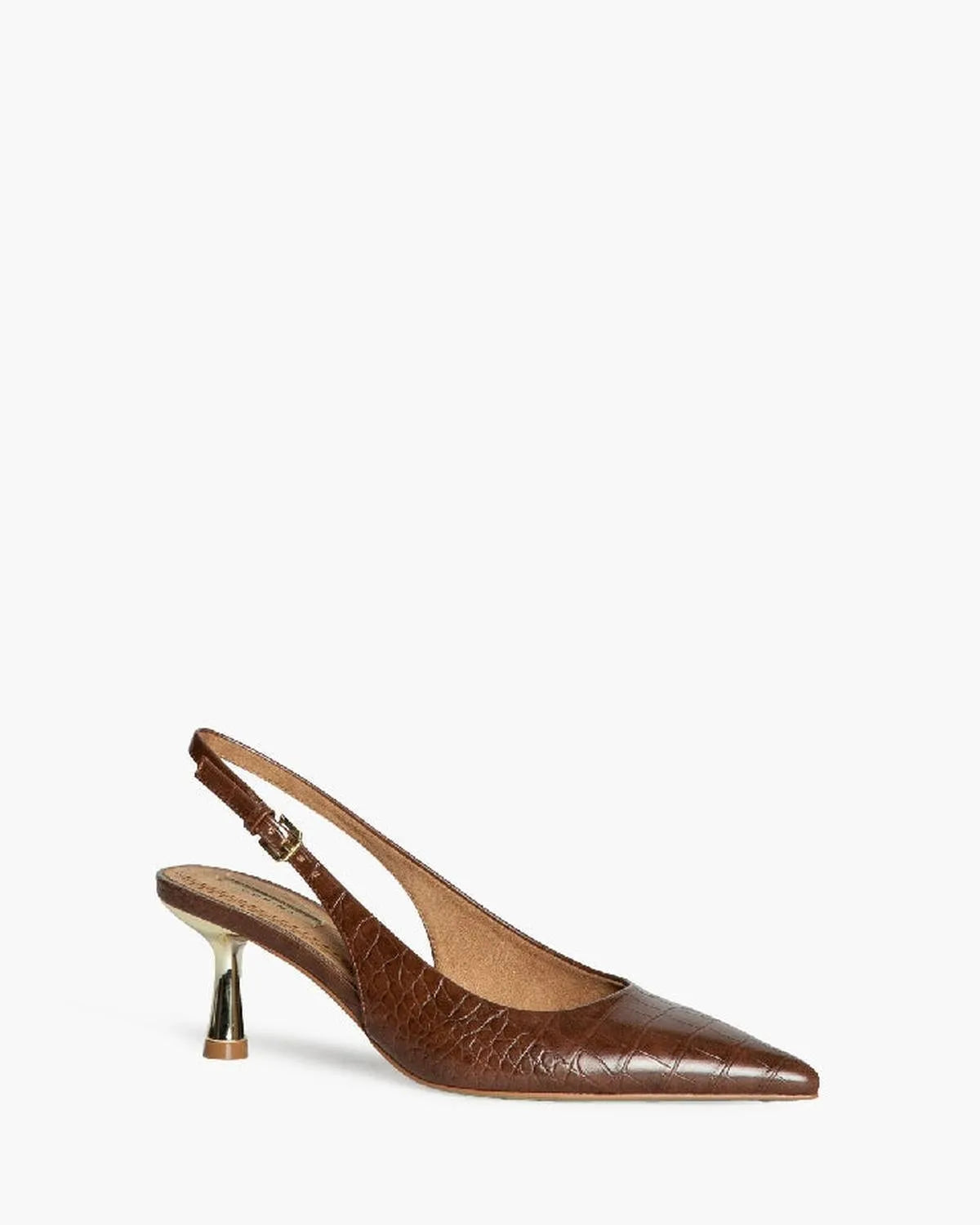LOW HEEL SLING BACK IN CROCCO-Sling Backs-CORINA- Pointure.AE