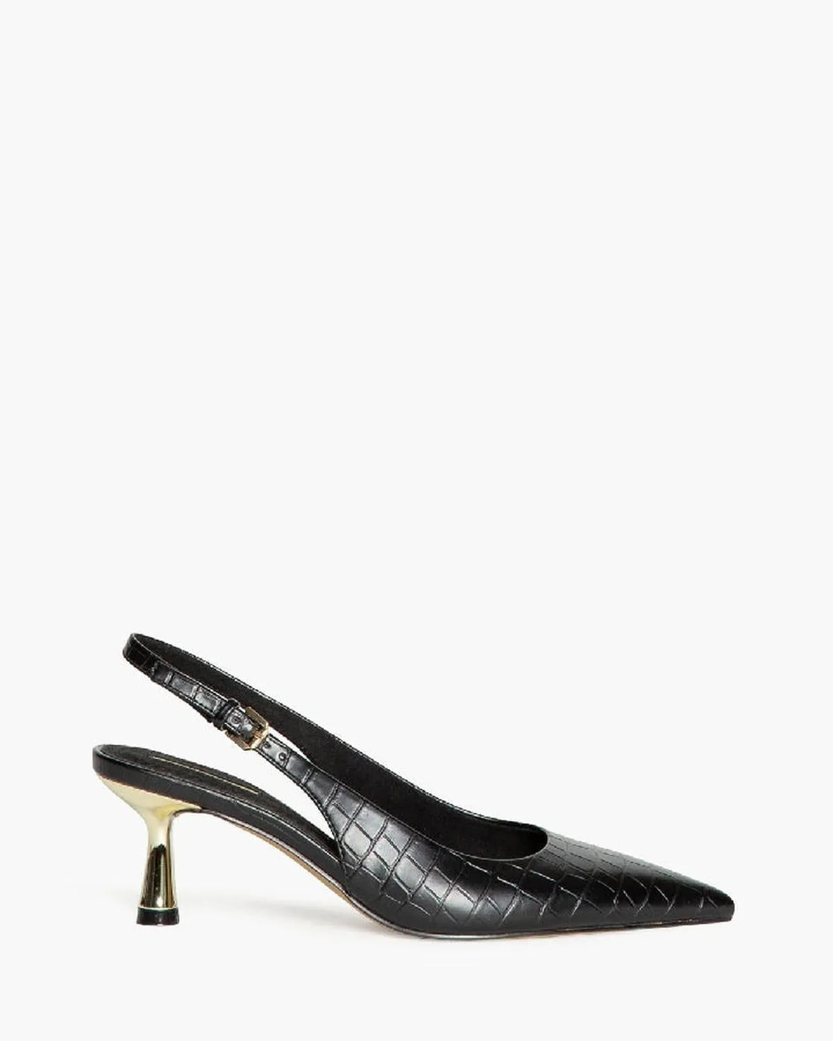 LOW HEEL SLING BACK IN CROCCO-Sling Backs-CORINA- Pointure.AE