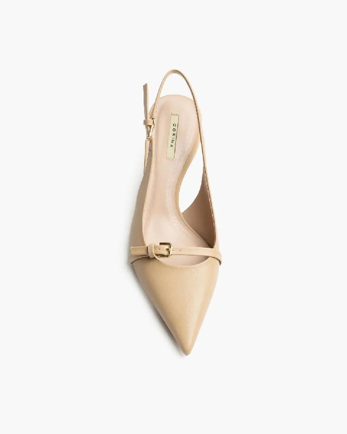 LOW HEEL SLING BACK IN NUDE-Sling Backs-CORINA- Pointure.AE