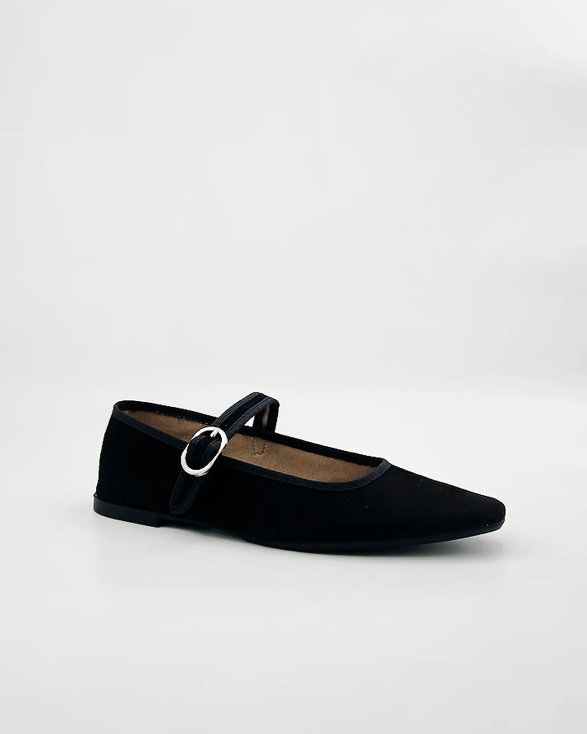 MARY JANE FLAT BALLERINA IN BLACK-Ballerinas-CORINA- Pointure.AE