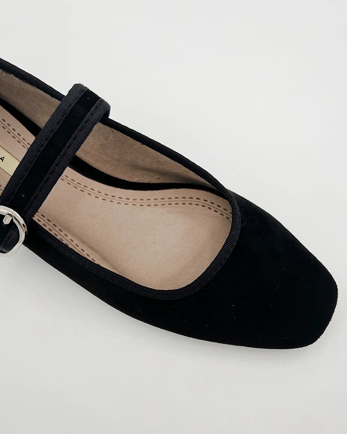 MARY JANE FLAT BALLERINA IN BLACK-Ballerinas-CORINA- Pointure.AE