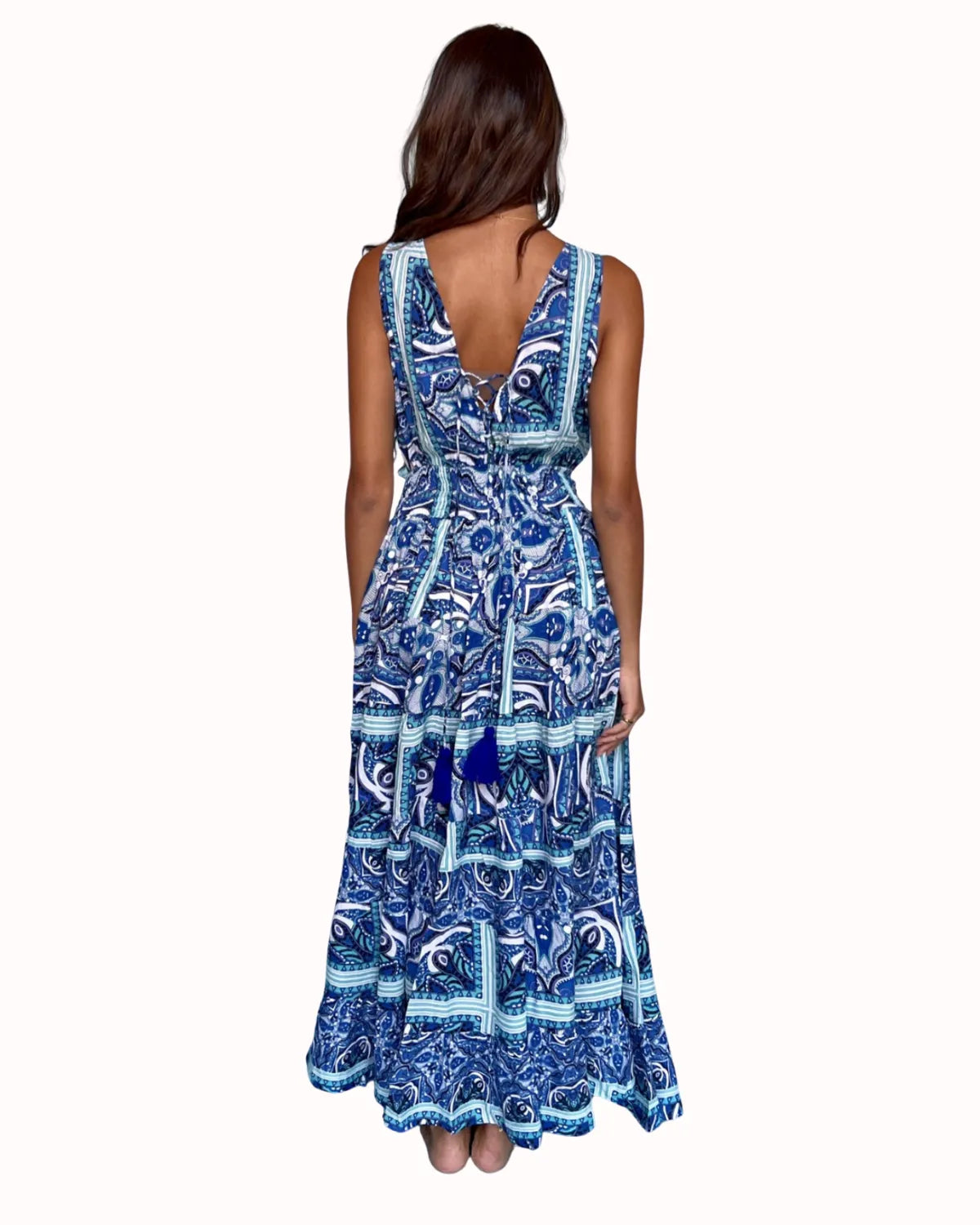 MAXI DRESS IN BLU