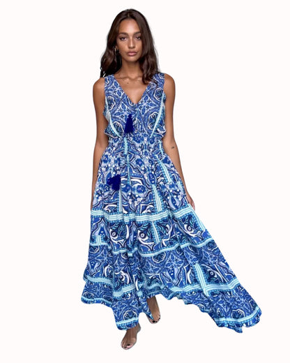 MAXI DRESS IN BLU