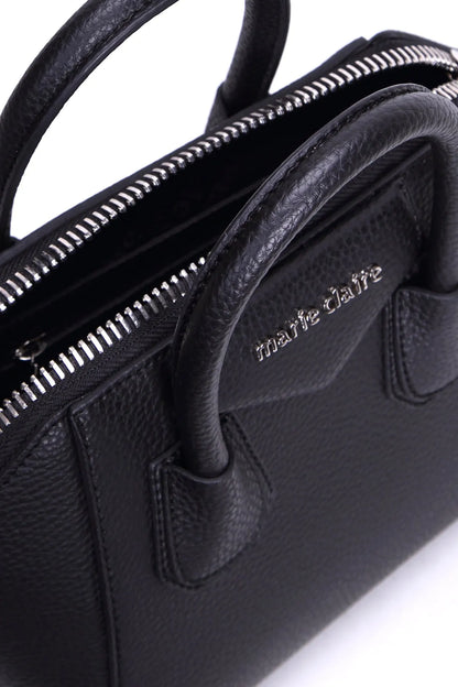 MEDIUM DOUBLE HANDLE BAG IN BLACK-Shoulder Bags-MARIE CLAIRE- Pointure.AE