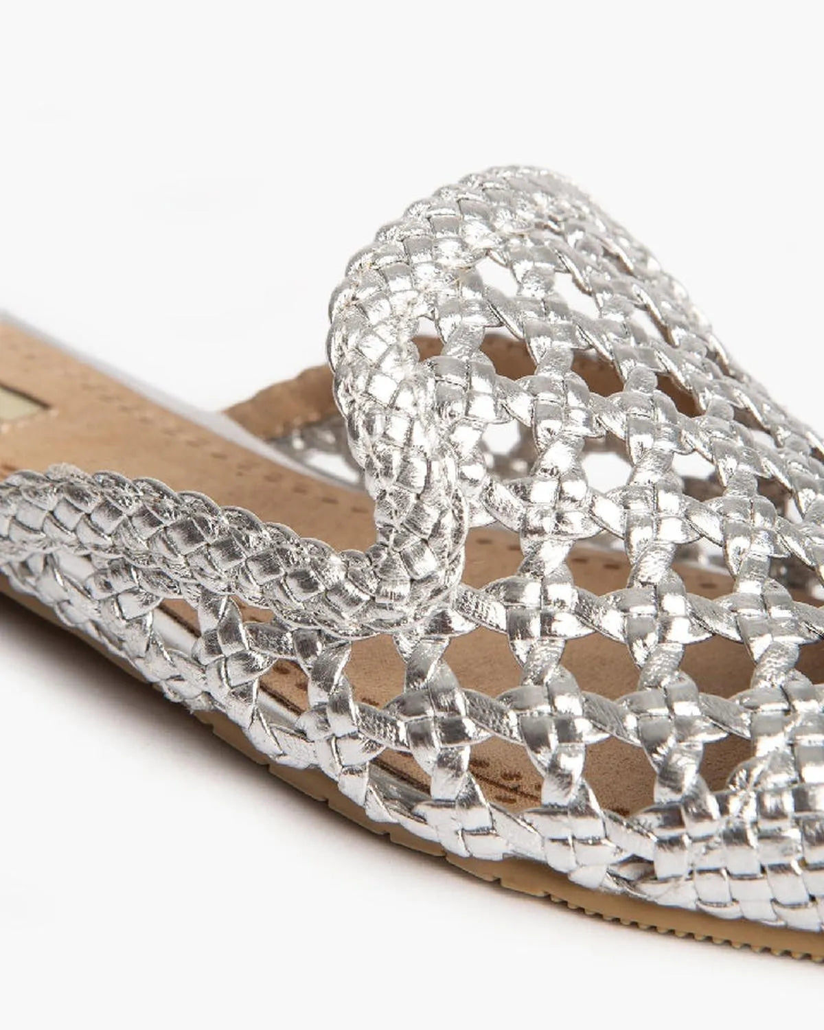 METALLIC FLAT MULE-Slippers-CORINA- Pointure.AE