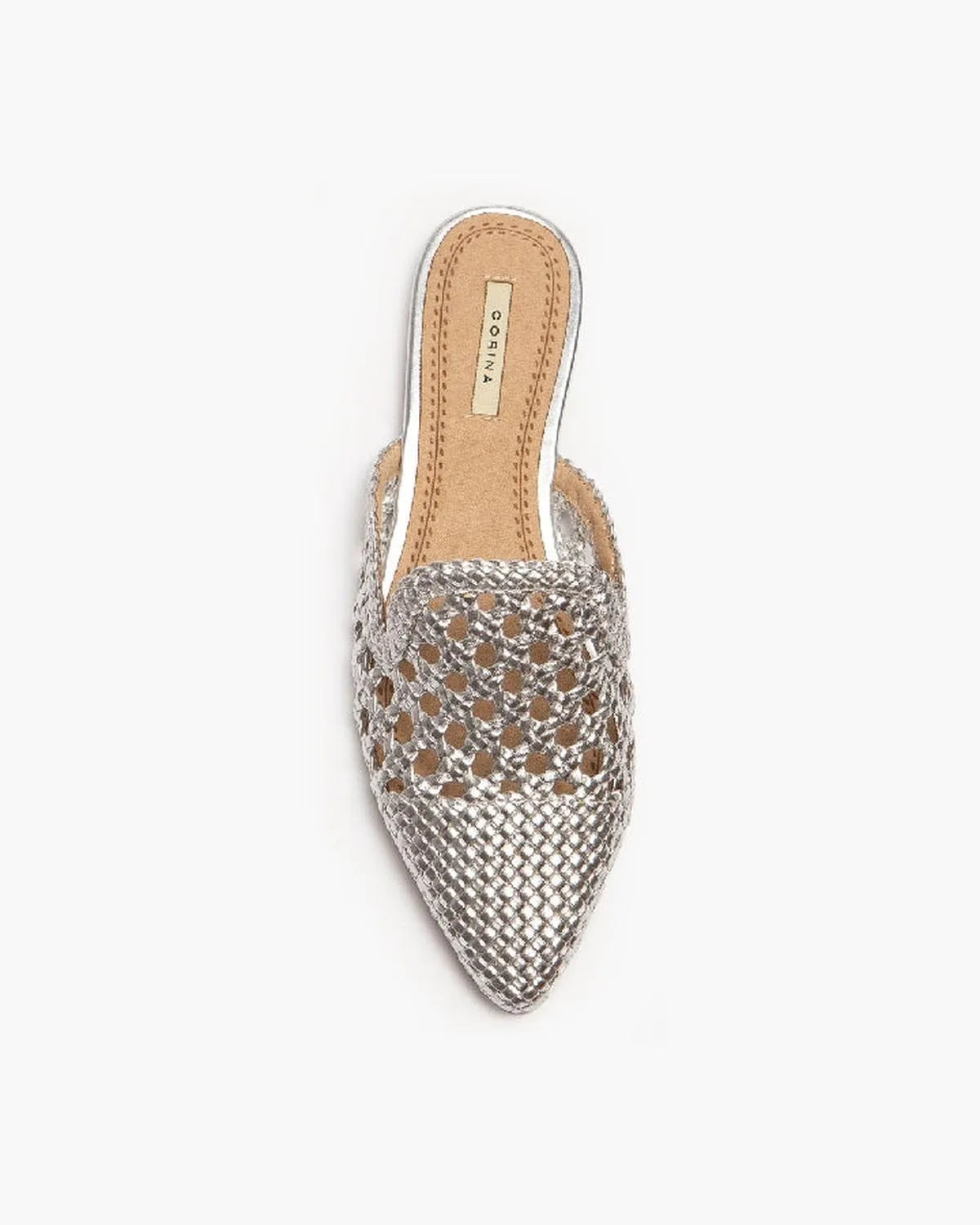 METALLIC FLAT MULE-Slippers-CORINA- Pointure.AE