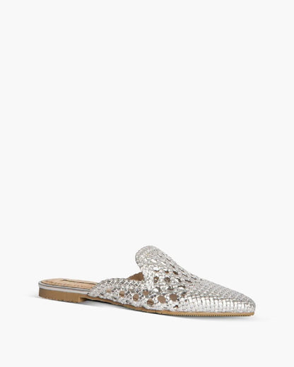 METALLIC FLAT MULE-Slippers-CORINA- Pointure.AE