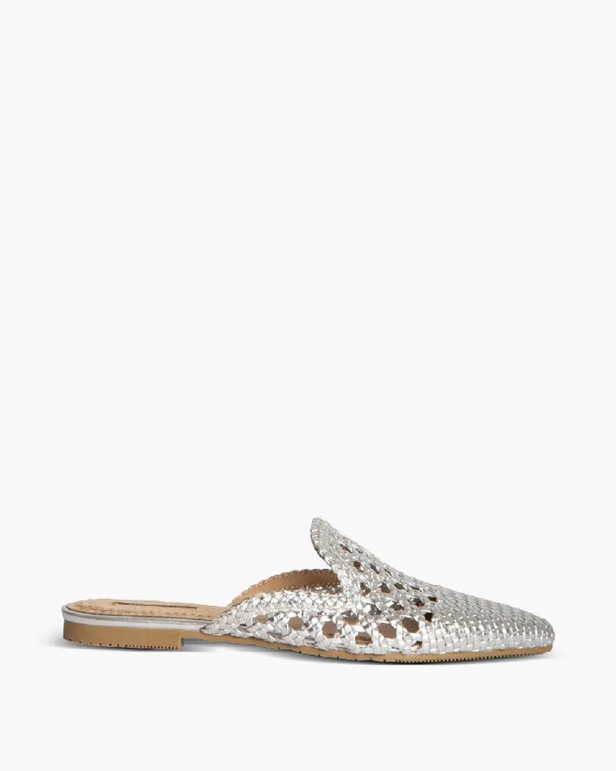 METALLIC FLAT MULE-Slippers-CORINA- Pointure.AE