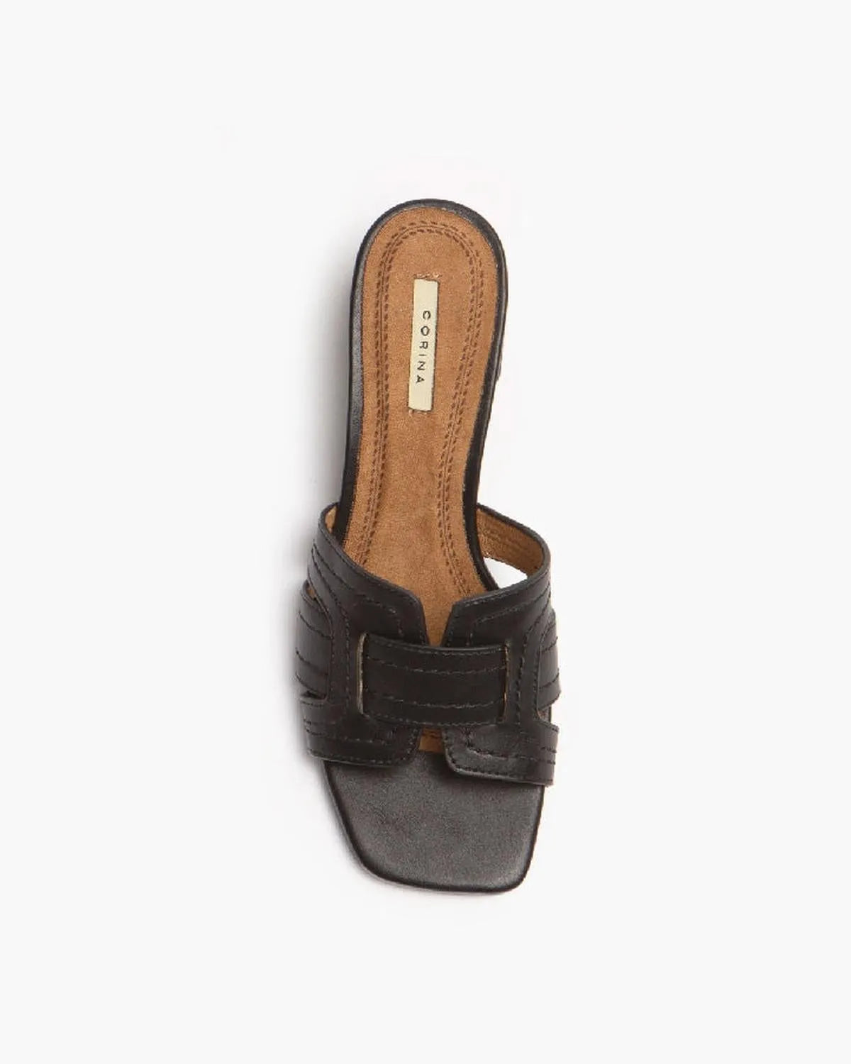 MID HEELED MULE IN BLACK-Mules-CORINA- Pointure.AE