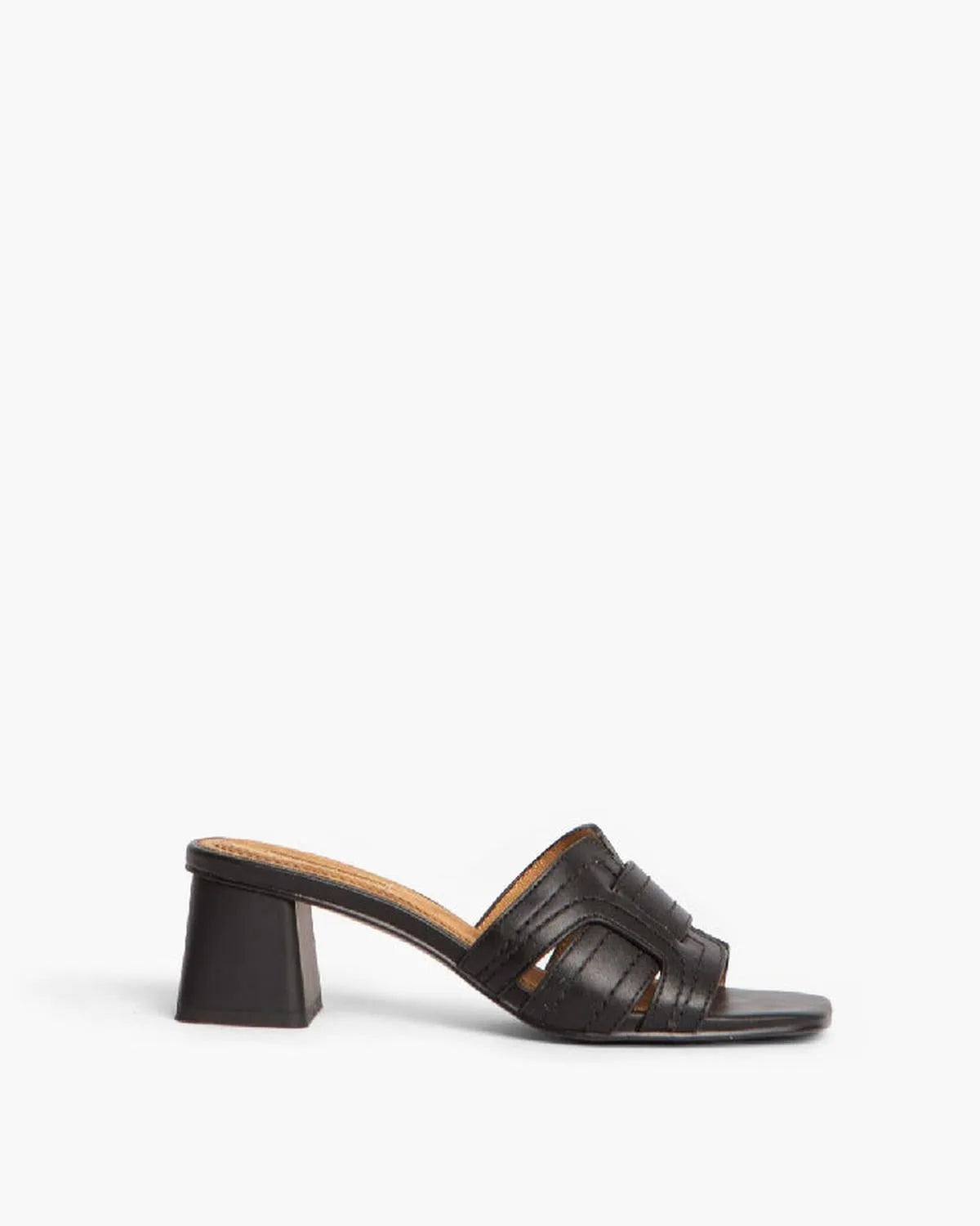 MID HEELED MULE IN BLACK-Mules-CORINA- Pointure.AE