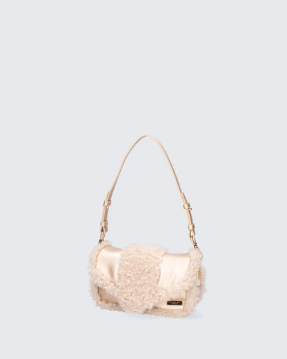 MINI YAYA FUR - GOLD-Shoulder Bags-MY BEST BAG- Pointure.AE