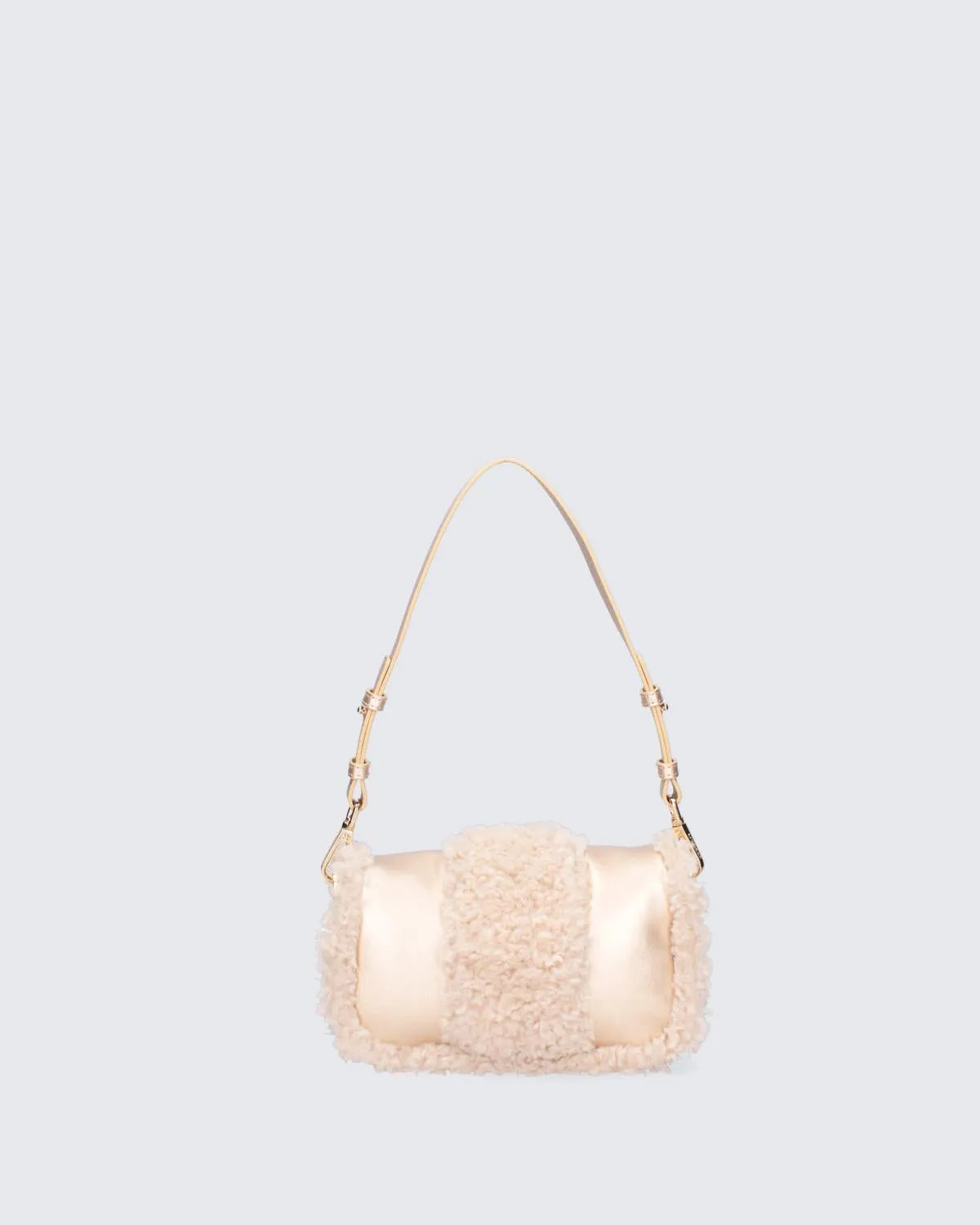 MINI YAYA FUR - GOLD-Shoulder Bags-MY BEST BAG- Pointure.AE