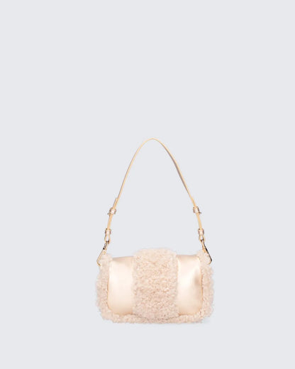 MINI YAYA FUR - GOLD-Shoulder Bags-MY BEST BAG- Pointure.AE