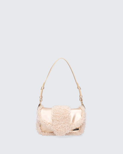 MINI YAYA FUR - GOLD-Shoulder Bags-MY BEST BAG- Pointure.AE
