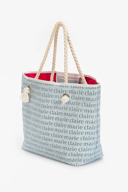 MONOGRAM BEACH BAG-Tote Bags-MARIE CLAIRE- Pointure.AE