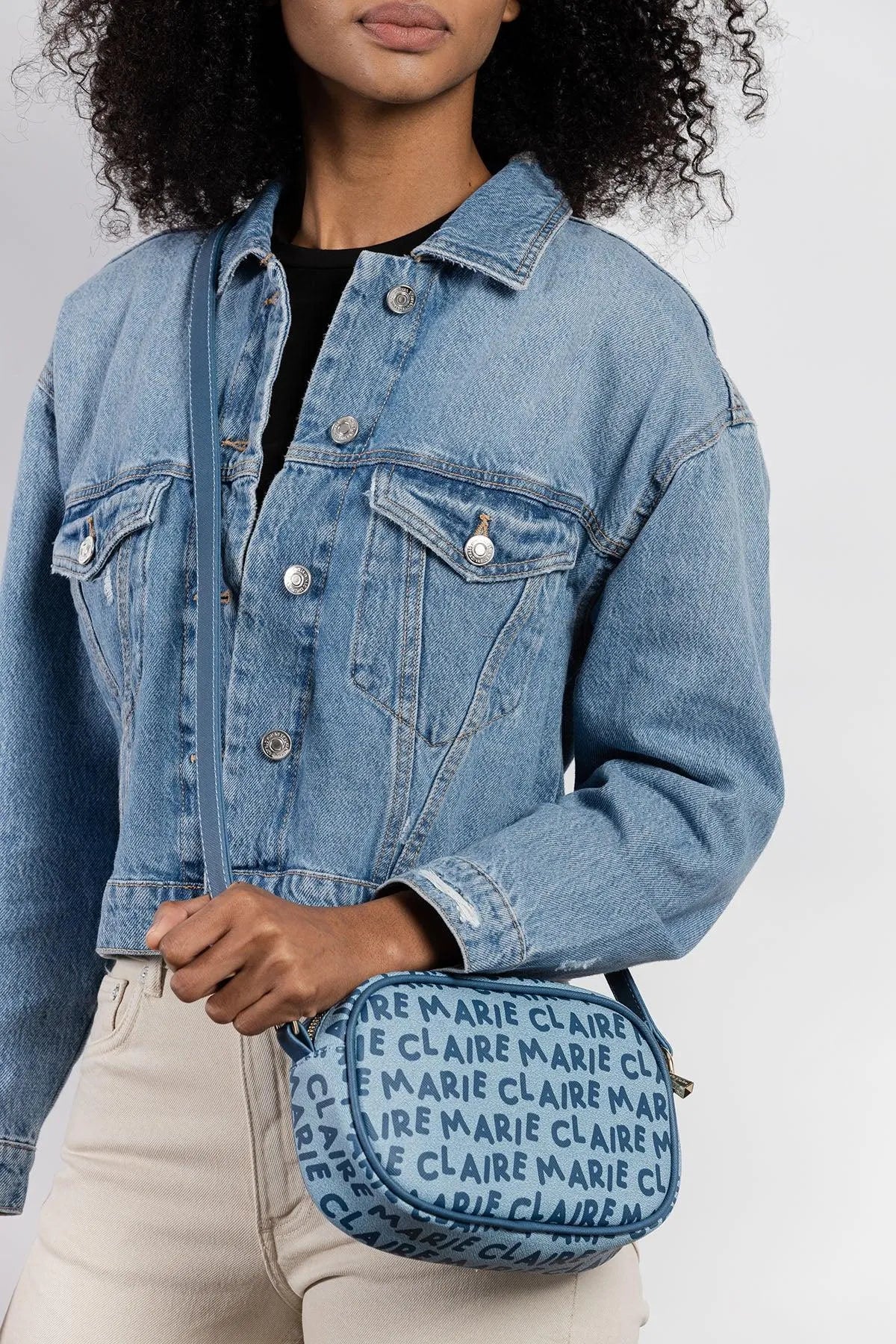 MONOGRAM MESSENGER BAG-Cross-Body Bags-MARIE CLAIRE- Pointure.AE