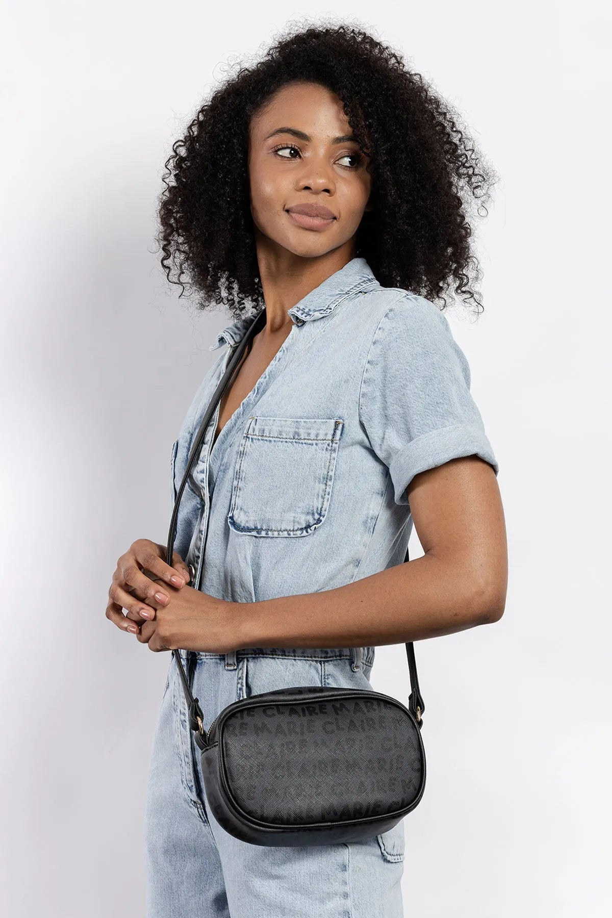 MONOGRAM MESSENGER BAG-Cross-Body Bags-MARIE CLAIRE- Pointure.AE