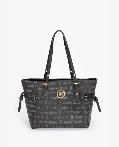 MONOGRAM SHOPPER BAG-Tote Bags-MARIE CLAIRE- Pointure.AE