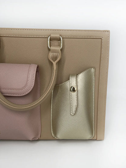 MULTI POCKET HANDBAG-Top Handle Bags-ONPOINT- Pointure.AE