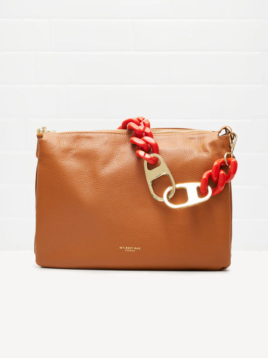 SHOULDER BAG IN BROWN
