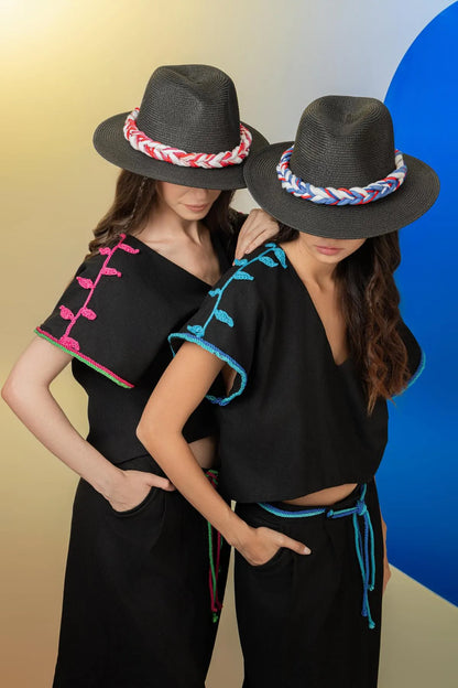 “NAVIGATE” LINEN SET- BLUE-Outfit Sets-STEFFY- Pointure.AE